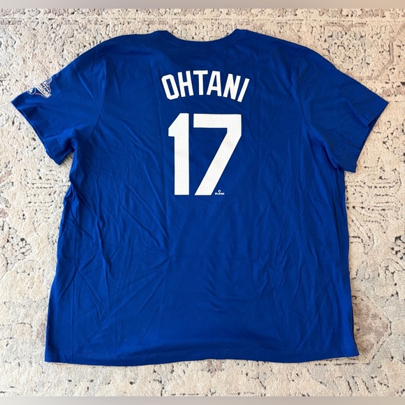 Nike Other - Nike Authentic Los Angeles Dodgers Ohtani #17 World Champions T-Shirt Men’s 3XL